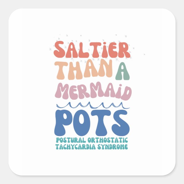 Sommeraufkleber Quadratischer Aufkleber (Vorderseite)