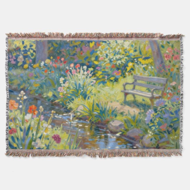 Sommerbach Blumen  Decke (Vorderseite)