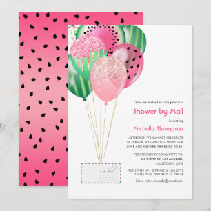 Sommerballons Baby oder Hochzeitsdusche per Post Einladung