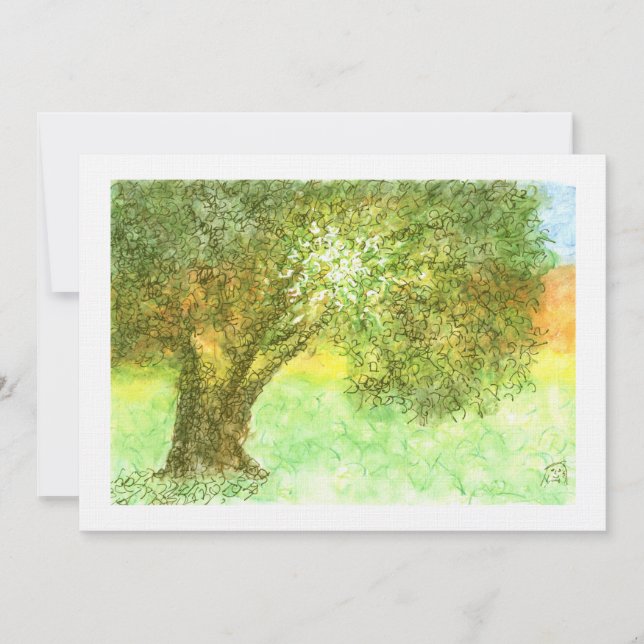 Sommerbaum Aleph Bat/Bar Mitzvah Einladung (Vorderseite)