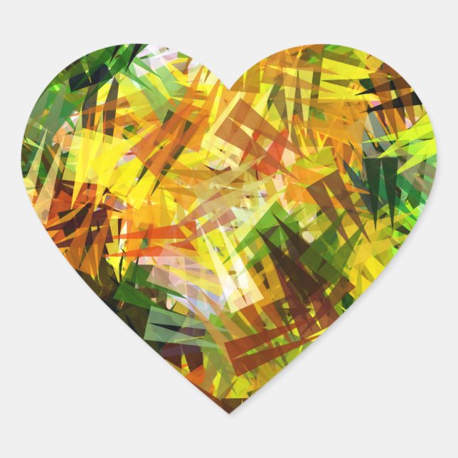 SOMMERBÄUME Herz-Aufkleber (Vorderseite)