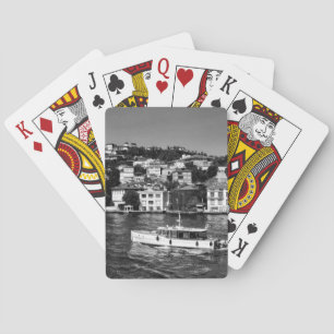 Sommerbesuch im Bosporus in Istanbul Spielkarten