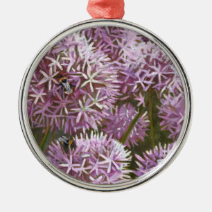 Sommerbienen 2014 silbernes ornament