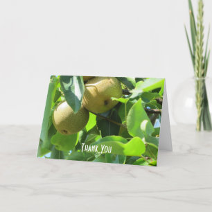 Sommerbirnen Dankeskarte