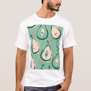 Sommerbirnen: frisches Fruchtmuster. T-Shirt
