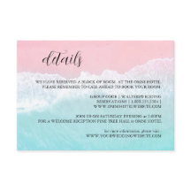 Sommerblau, rosa Ocean Beach Details