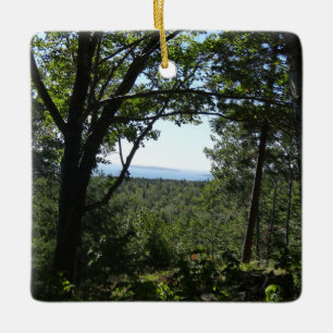 Sommerblick im Acadia National Park Keramikornament
