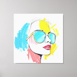 Sommerblick Leinwanddruck