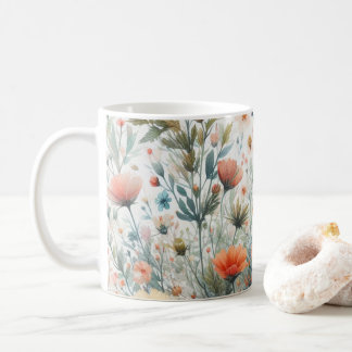 Sommerblume auf einer Tasse