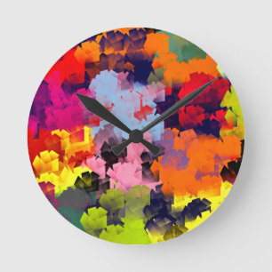 SOMMERBLUME RUNDE WANDUHR