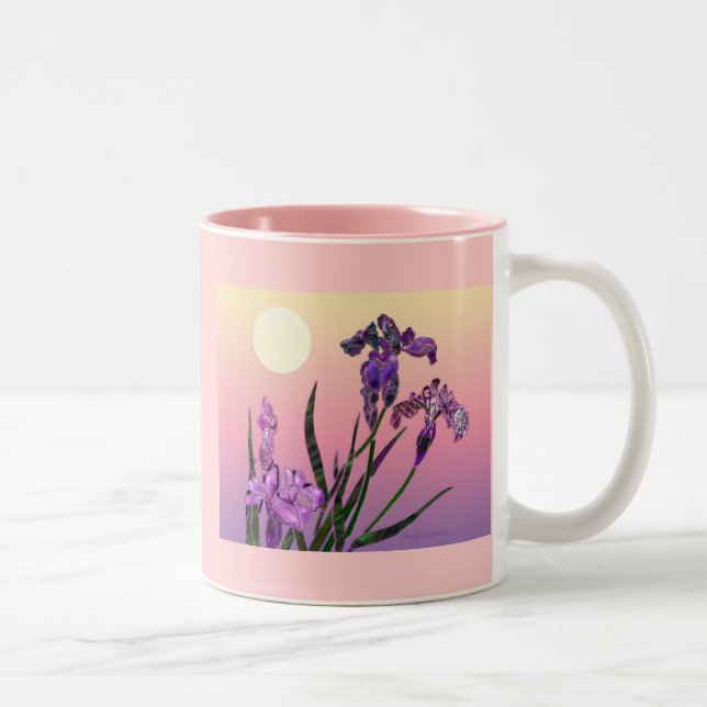 Sommerblume Zweifarbige Tasse (Rechts)
