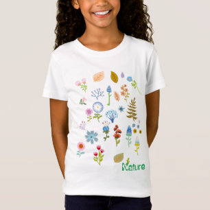 Sommerblumen im Minimalismus-Stil T-Shirt