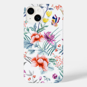 Sommerblumen und Schmetterling Case-Mate iPhone 14 Hülle