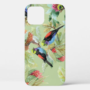 Sommerblumen Vögel: Tropisches Muster Case-Mate iPhone Hülle