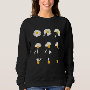 Sommerblumengarten Liebe Gänseblümchen Grafik Retr Sweatshirt
