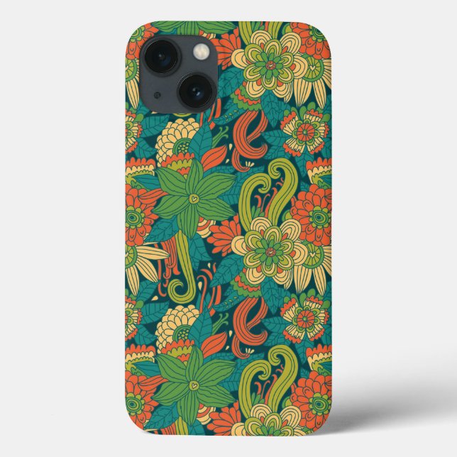 Sommerblumenmuster Case-Mate iPhone Hülle (Rückseite)