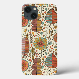 Sommerblumenmuster gemacht vom Blätter Case-Mate iPhone Hülle