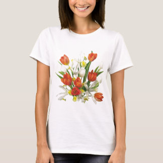 Sommerblumenstrauß mit Tulpen T-Shirt