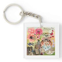 Sommerbossom-Tag am Strand Akryllischer Schlüssela