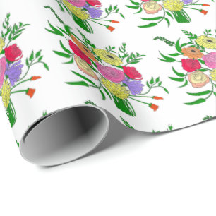 Sommerbouquet Geschenkpapier