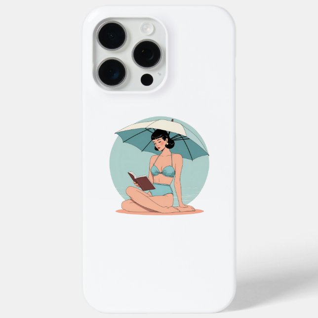 Sommerbrise-Bikinimädchen – Retro-Strand-Vibes Case-Mate iPhone Hülle (Rückseite)