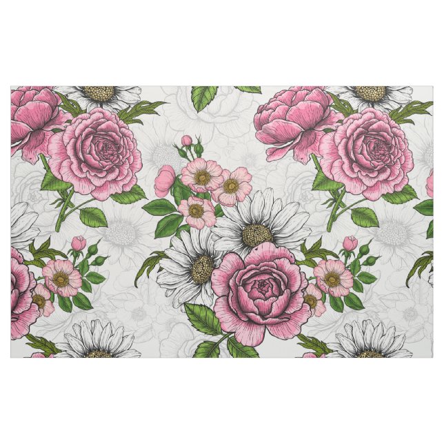 Sommerbuquets Stoff (Fat Quarter (45,7 x 55,9 cm))