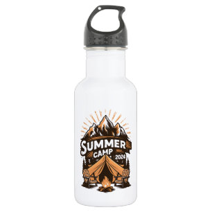 Sommercamp 2024 Sommer Camping Urlaub Matching Edelstahlflasche