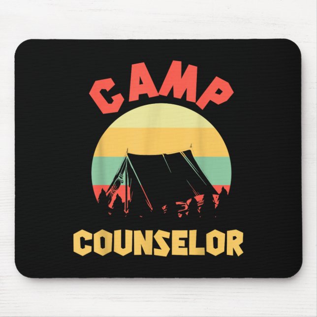 Sommercamp Betreuer Direktor Camper Mousepad (Vorne)