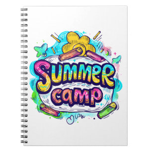 Sommercamp - Farbintensives Sommercamp Notizblock