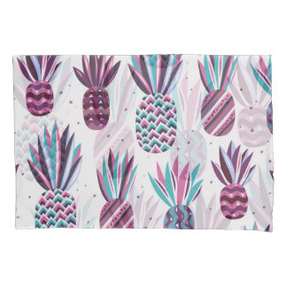 Sommercamps: Ananas Muster, farbenfrohe Punkte Kissenbezug
