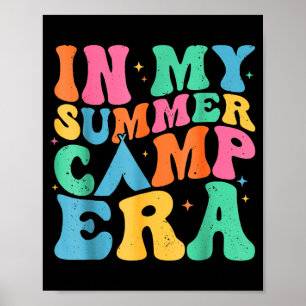 Sommercampus-Vibes Retro-Sommer-Camper Poster