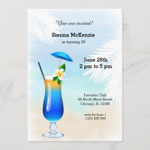 Sommercocktail Einladung