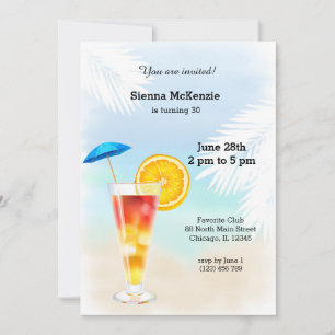 Sommercocktail Einladung