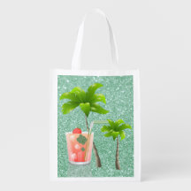 Sommercocktail unter den Palmen wiederverwendbare