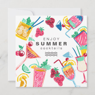 Sommercocktails Einladungen