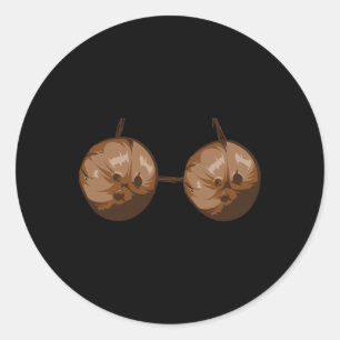 Sommercoconut Bra Halloween Kostüm Sonnenausstattu Runder Aufkleber