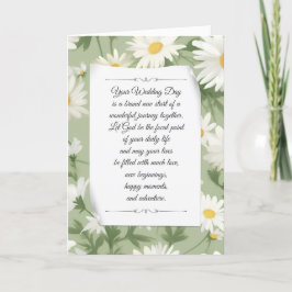 Sommerdaisy Religious Wedding Karte