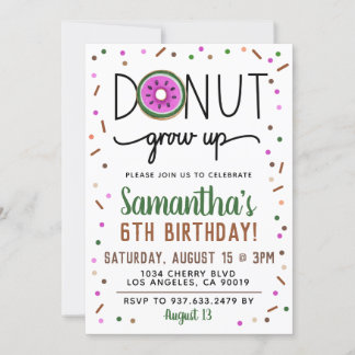 SommerDonut wird zum Geburtstag eingeladen Einladung