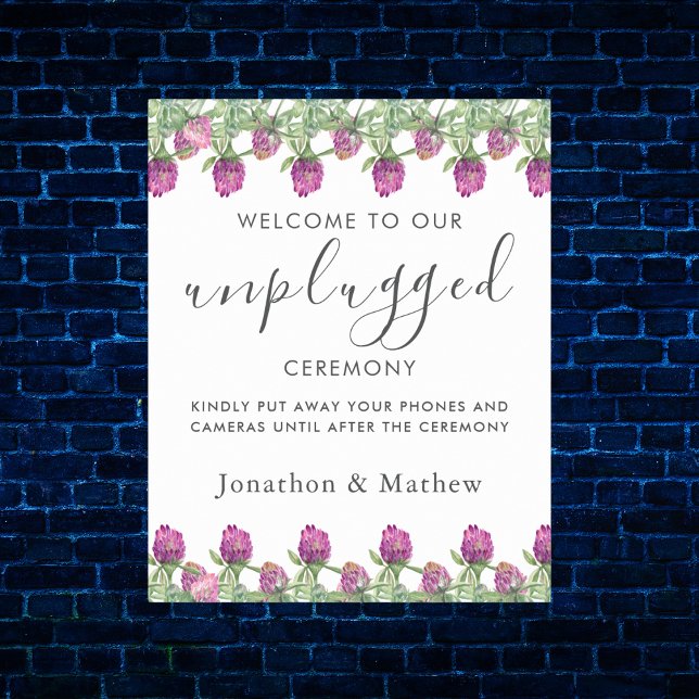 Sommerdschungel-Wasserfarben-Blumenhochzeit nicht  Poster (Summer Jungle Watercolour Floral Wedding Supplies)