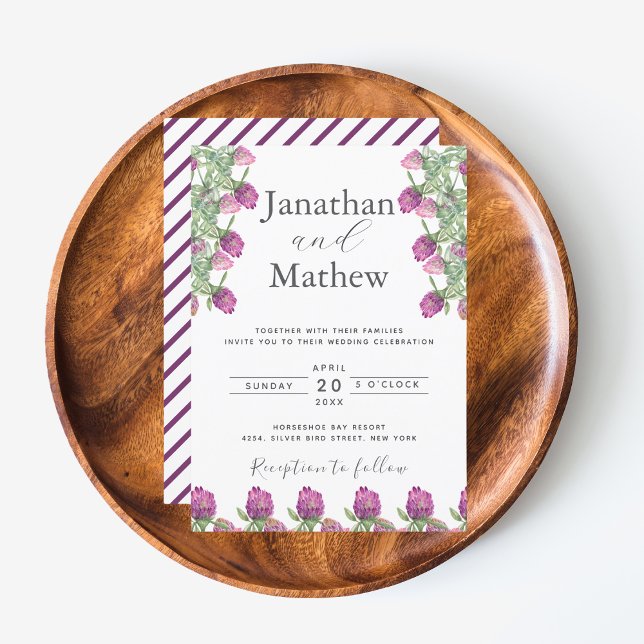 Sommerduschelblumenhochzeit Einladung (Summer Jungle Watercolour Floral Wedding Supplies)