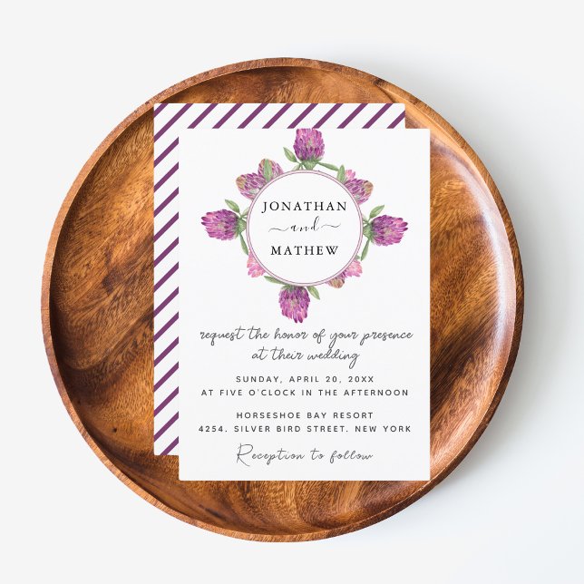 Sommerduschelblumenhochzeit Einladung (Summer Jungle Watercolour Floral Wedding Supplies)