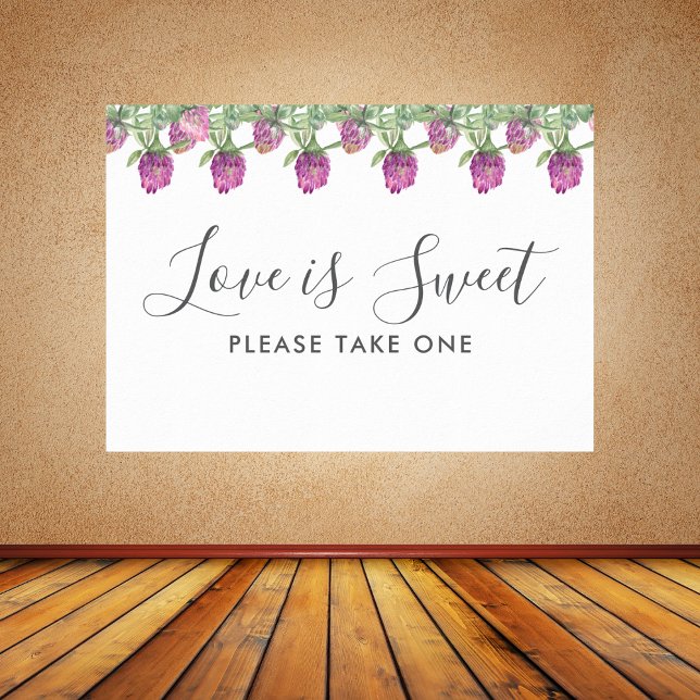 Sommerduschelblumenhochzeit Poster (Summer Jungle Watercolour Floral Wedding Supplies)