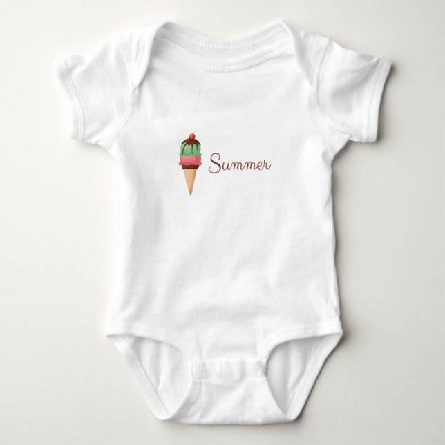 Sommereis Baby Strampler (Vorderseite)