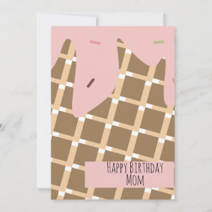Sommereis Creme Cone Driving Pattern Geburtstag
