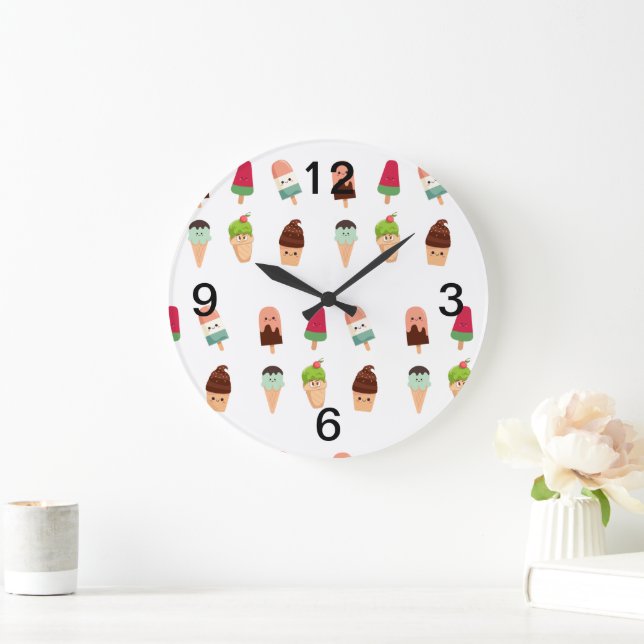 Sommereis Große Wanduhr (Zuhause)