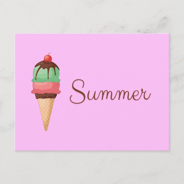 Sommereis Postkarte (Vorderseite)