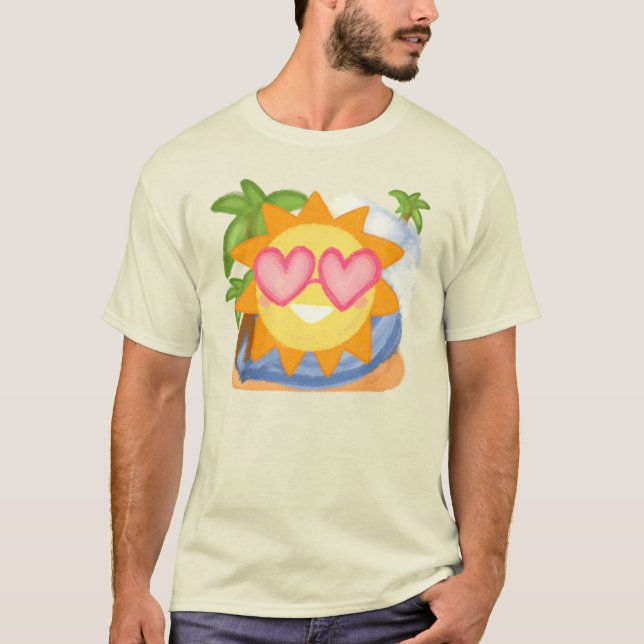 Sommererholsame Urlaubssonne T-Shirt (Vorderseite)