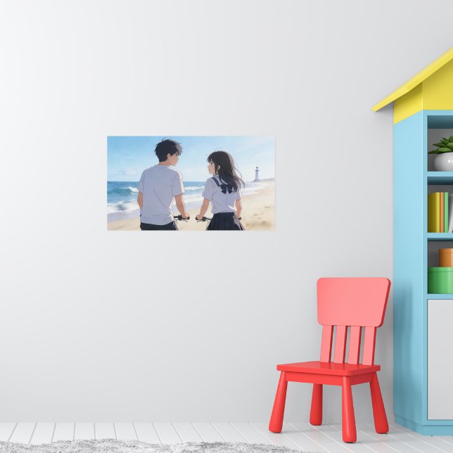 Sommerfahrradposter Poster (Kinderzimmer 1)