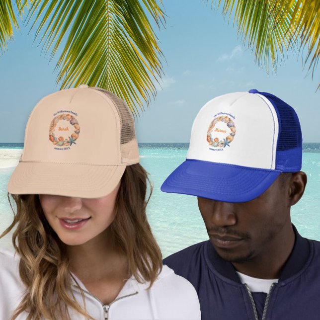 Sommerfamilienurlaub Wiedersehen - Muscheln nach M Truckerkappe (Von Creator hochgeladen)