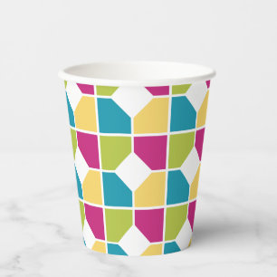 SOMMERFARBEN Geometrisch Pappbecher